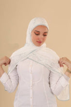Load image into Gallery viewer, Arabesque Crepe Shawl ( شالات الأحرف العربية )