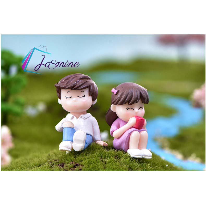 Boy and girl Ornament set- decoration