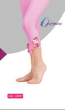 Load image into Gallery viewer, Pink soft Girl&#39;s knee length tight pants - permanent printings
