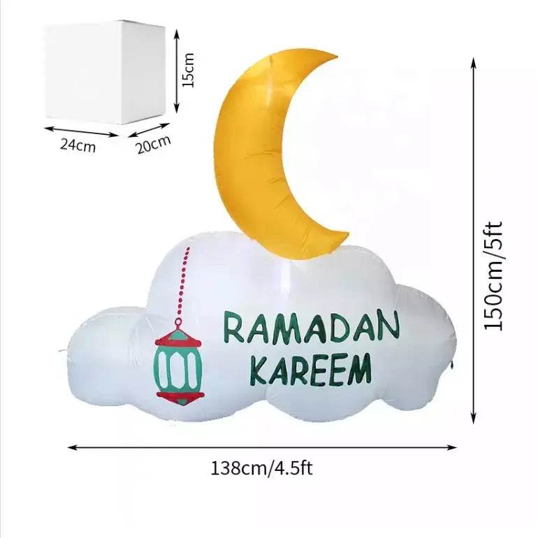 Ramadan inflatable Cloud and Moon (BIG)