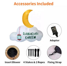 Load image into Gallery viewer, Ramadan inflatable Cloud and Moon (BIG)

