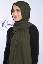 Load image into Gallery viewer, Elif instant Hijab Shawl ( شال كريب ايليف انستانت مع قمطة )