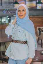 Load image into Gallery viewer, Plain Crepe Shawl (شال كريب سادة )
