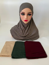 Load image into Gallery viewer, Two-piece Turkish cotton hijab (حجاب قطعتين قطن تركي )
