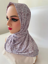 Load image into Gallery viewer, One-piece Lycra hijab with multiple patterns(حجاب رياضي قطعة واحدة ليكرا بنقوشات والوان مختلفة)
