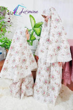 Load image into Gallery viewer, Prayer Cloth  rose (3 years to Adult size) (mother and daughter)
