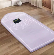 Load image into Gallery viewer, Kaaba Style Velvet Prayer Mat - thick for Kids
