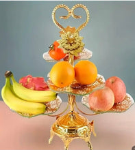 Load image into Gallery viewer, ستاند تقديم فاخر بأربع طبقات – تصميم ملكي ذهبي
