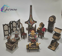 Load image into Gallery viewer, مجسمات خشبية صغيرة مستوحاة من التراث العربي الأصيل،
