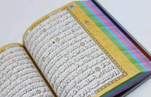 Load image into Gallery viewer, Rainbow Quran Stunning Large Quran ( 24x17cm)  القرآن الكريم. بصفحات ملونة
