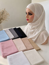 Load image into Gallery viewer, Two-piece Syrian cotton hijab ( حجاب قطعتين قطن سوري)
