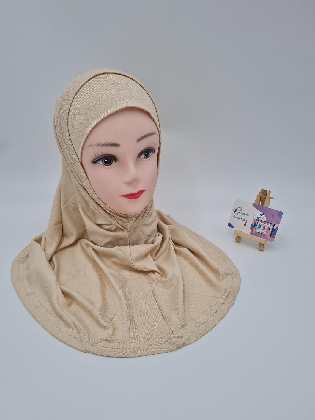 Two-piece Turkish cotton hijab (حجاب قطعتين قطن تركي )