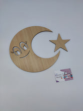 Load image into Gallery viewer, Wall hanging Smiling moon decoration
